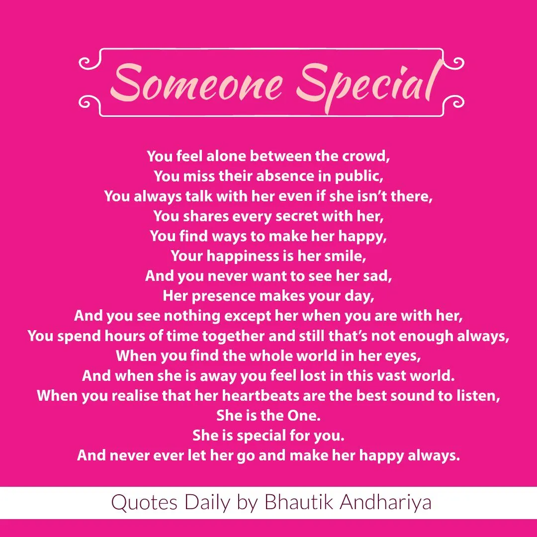 Someone Special – Quotes Daily